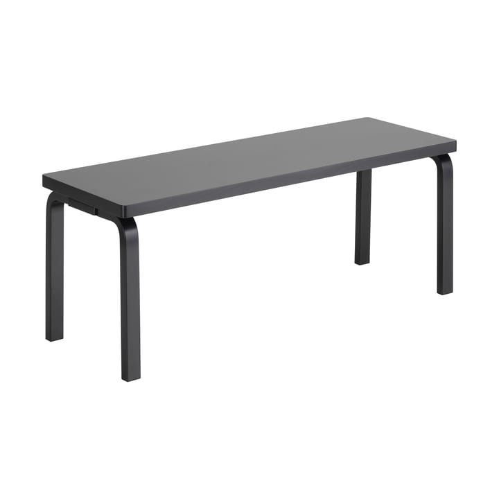 153A bänk - Solid seat black lacquered - Artek