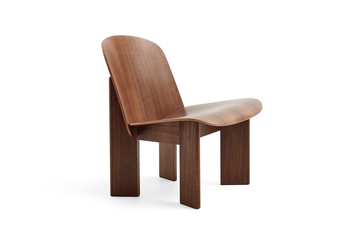 Chisel lounge chair - Lackad valnöt - HAY