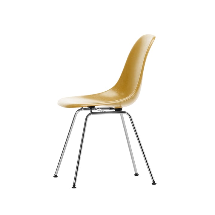 Eames fiberglass chairs DSX stol - Ochre light-Chrome - Vitra