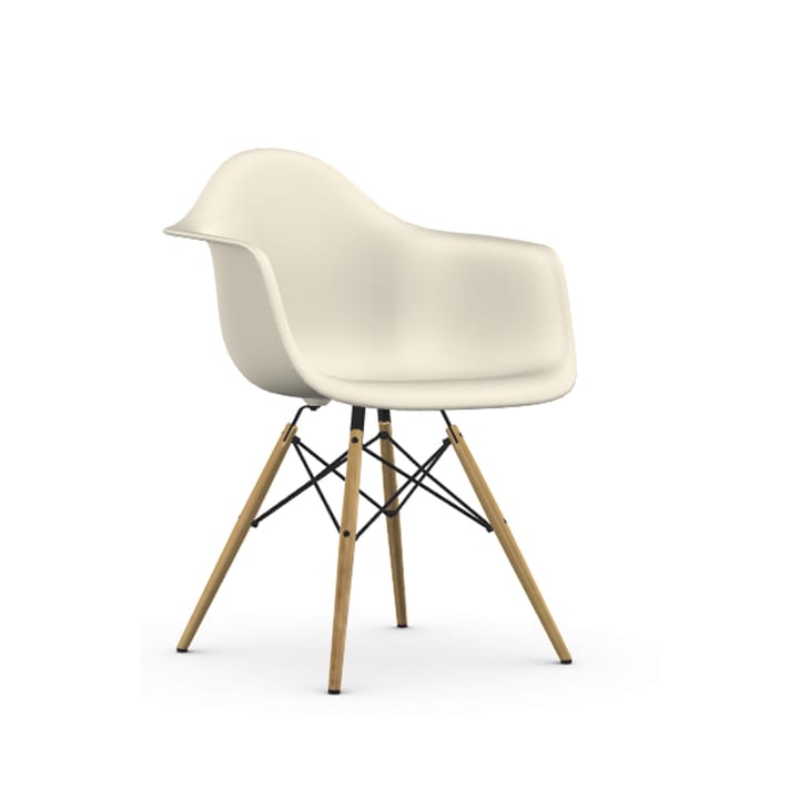 Eames Plastic Armchair RE DAW stol - 11 pebble-golden maple - Vitra
