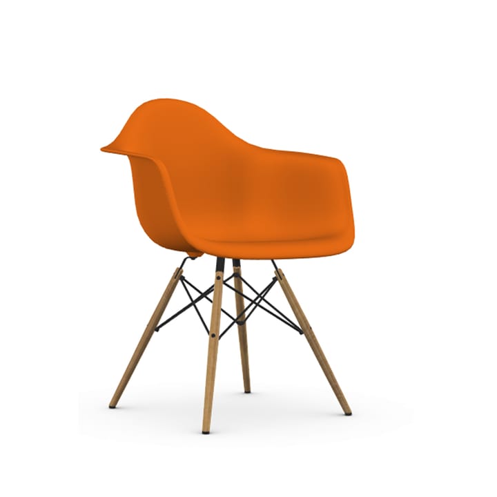 Eames Plastic Armchair RE DAW stol - 43 rusty orange-ash - Vitra