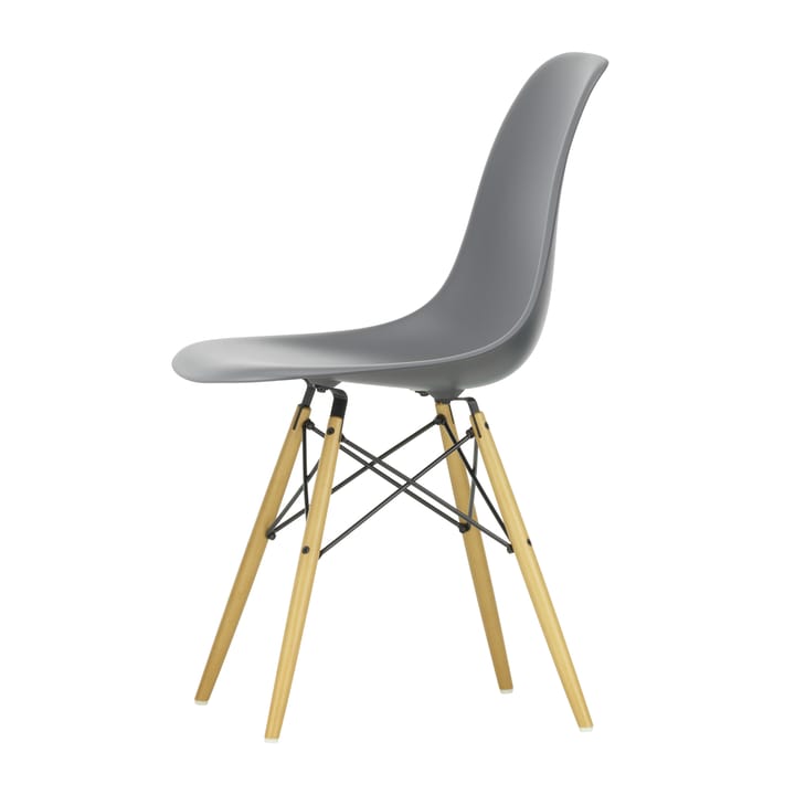 Eames Plastic Side Chair DSW stol lönnben - Granite grey - Vitra