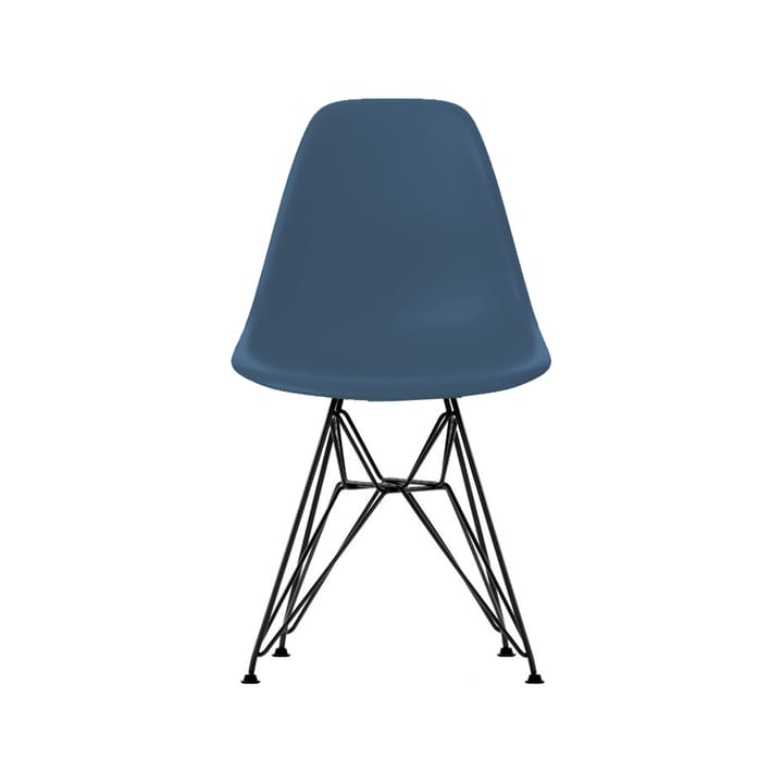 Eames Plastic Side Chair RE DSR stol - 83 sea blue-basic dark - Vitra