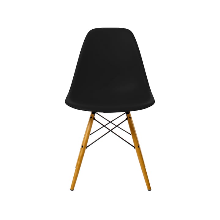 Eames Plastic Side Chair RE DSW stol - 12 deep black-golden maple - Vitra