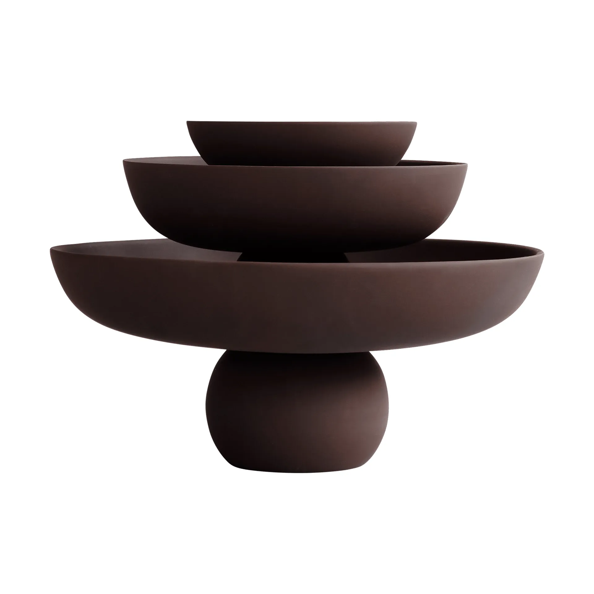 Baburu skål Ø30 cm, Chocolate brown 101 Copenhagen