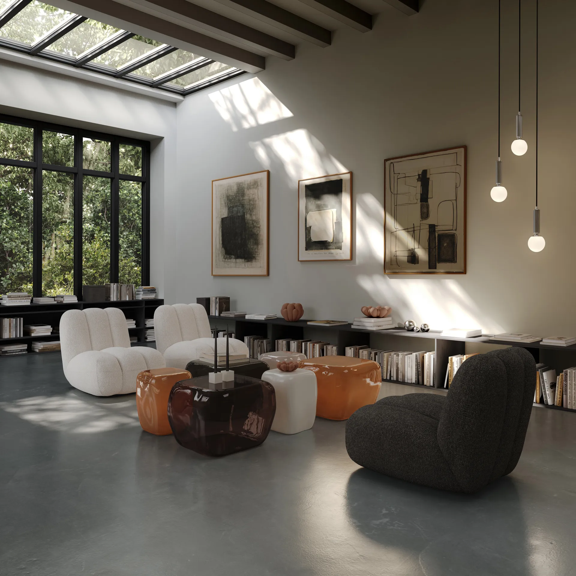 Bloom tray skål mini, Almond 101 Copenhagen