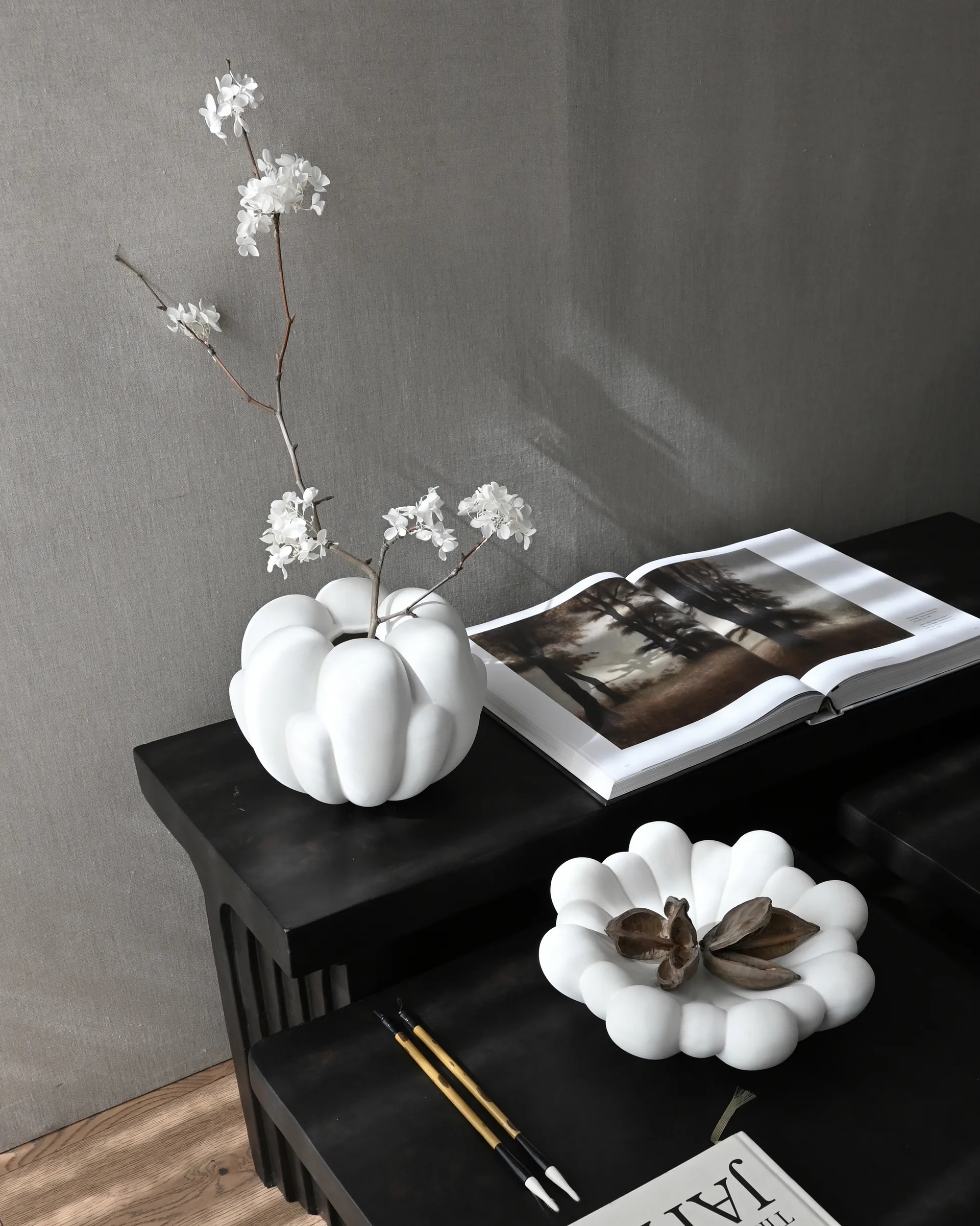 Bloom vas petit 22,5x24 cm, Bone white 101 Copenhagen