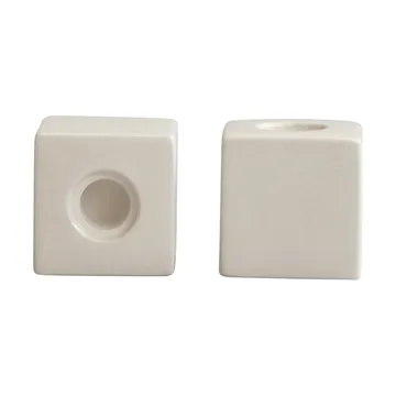 Cube ljusstake 2-pack - High Glaze Birch - 101 Copenhagen