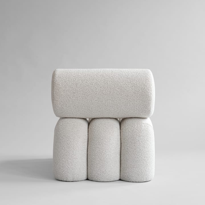 Foku Chair loungefåtölj, Bouclé 101 Copenhagen