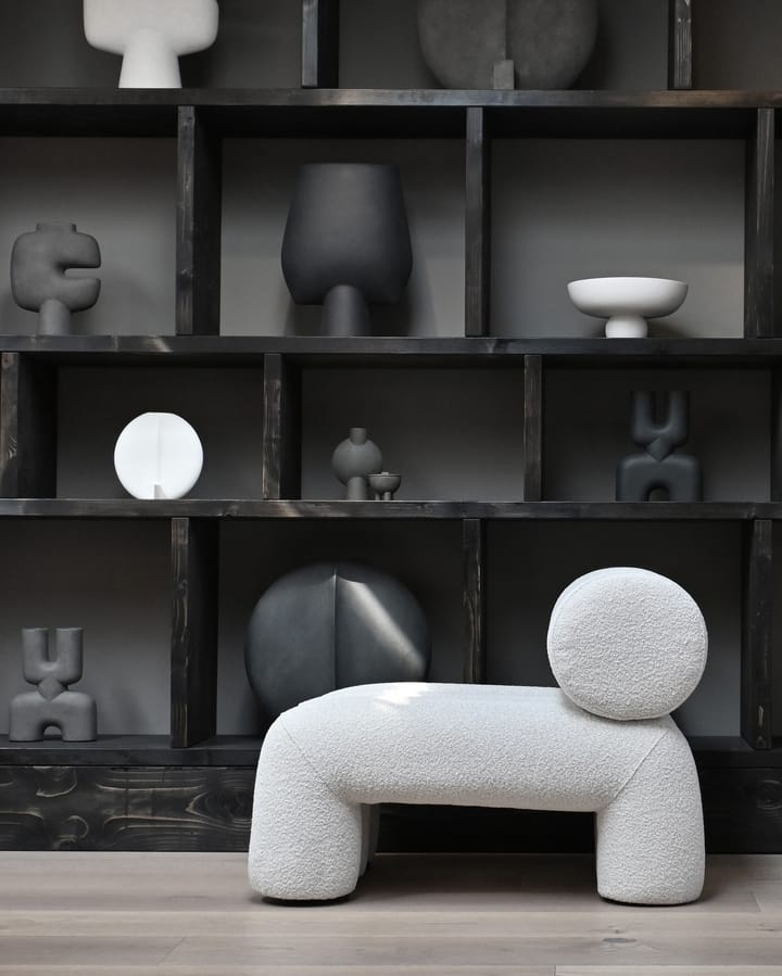 Foku Chair loungefåtölj, Bouclé 101 Copenhagen