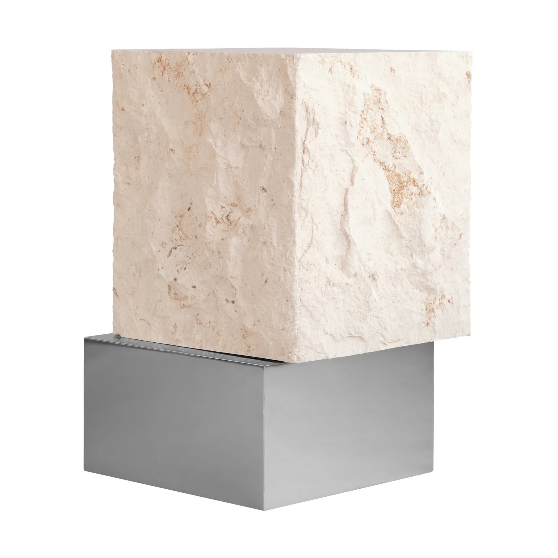 Temple sidobord tall 50x33 cm, Chrome-limestone 101 Copenhagen