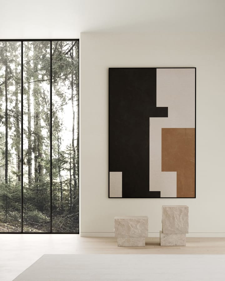 Temple sidobord tall 50x33 cm, Chrome-limestone 101 Copenhagen