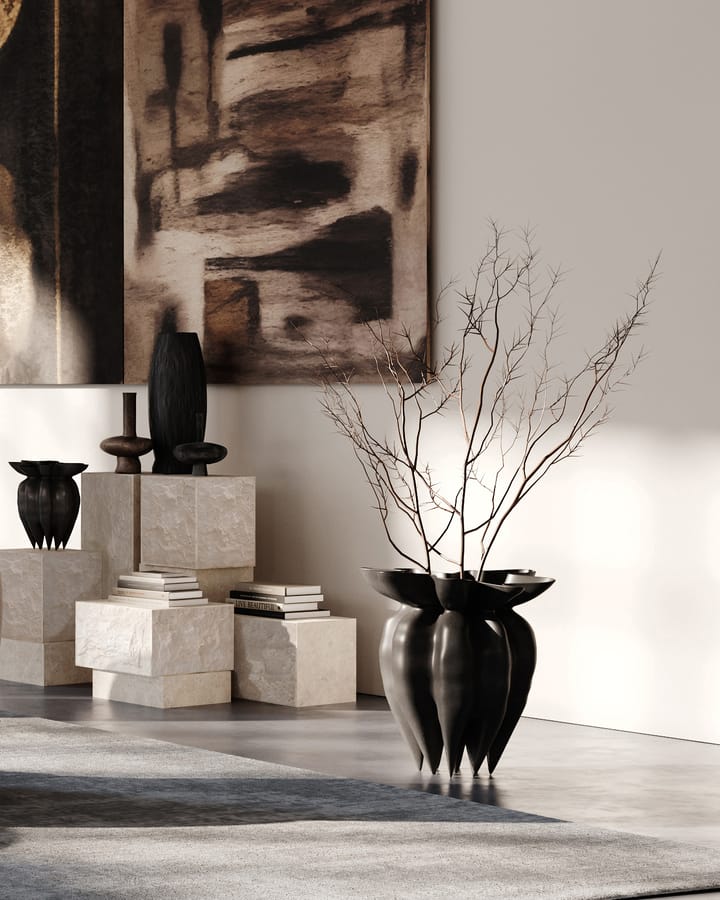 Temple sidobord tall 50x33 cm, Chrome-limestone 101 Copenhagen