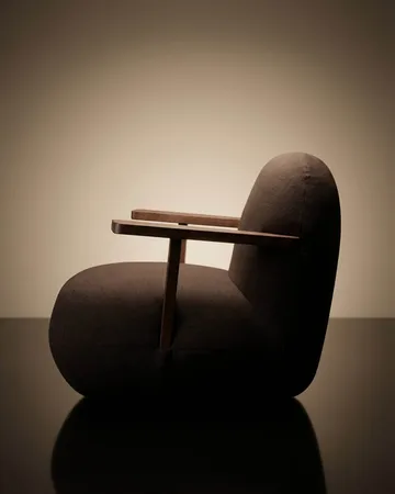 Toe chair fåtölj med armstöd - Classic brown oak-dark brown - 101 Copenhagen