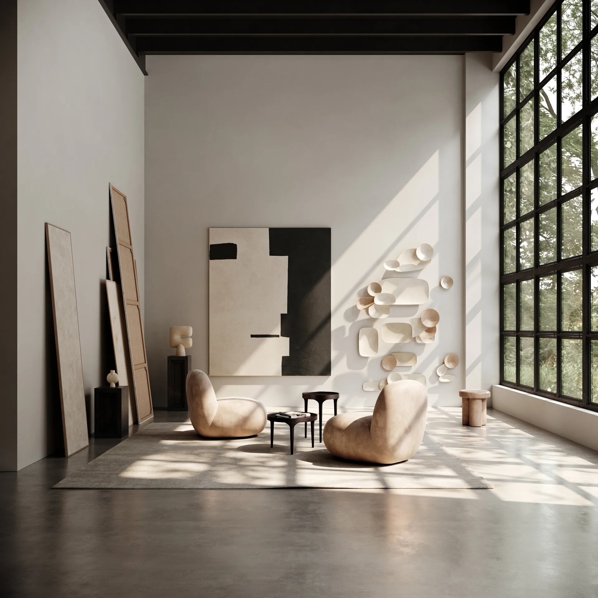 Toe Chair Flat fåtölj 92x75 cm, Nubuck 101 Copenhagen