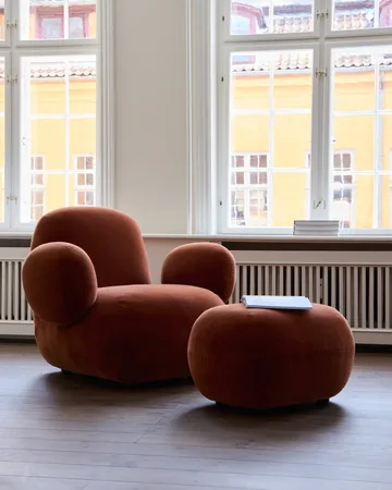 Toe Chair Flat fåtölj 92x75 cm - Rust - 101 Copenhagen