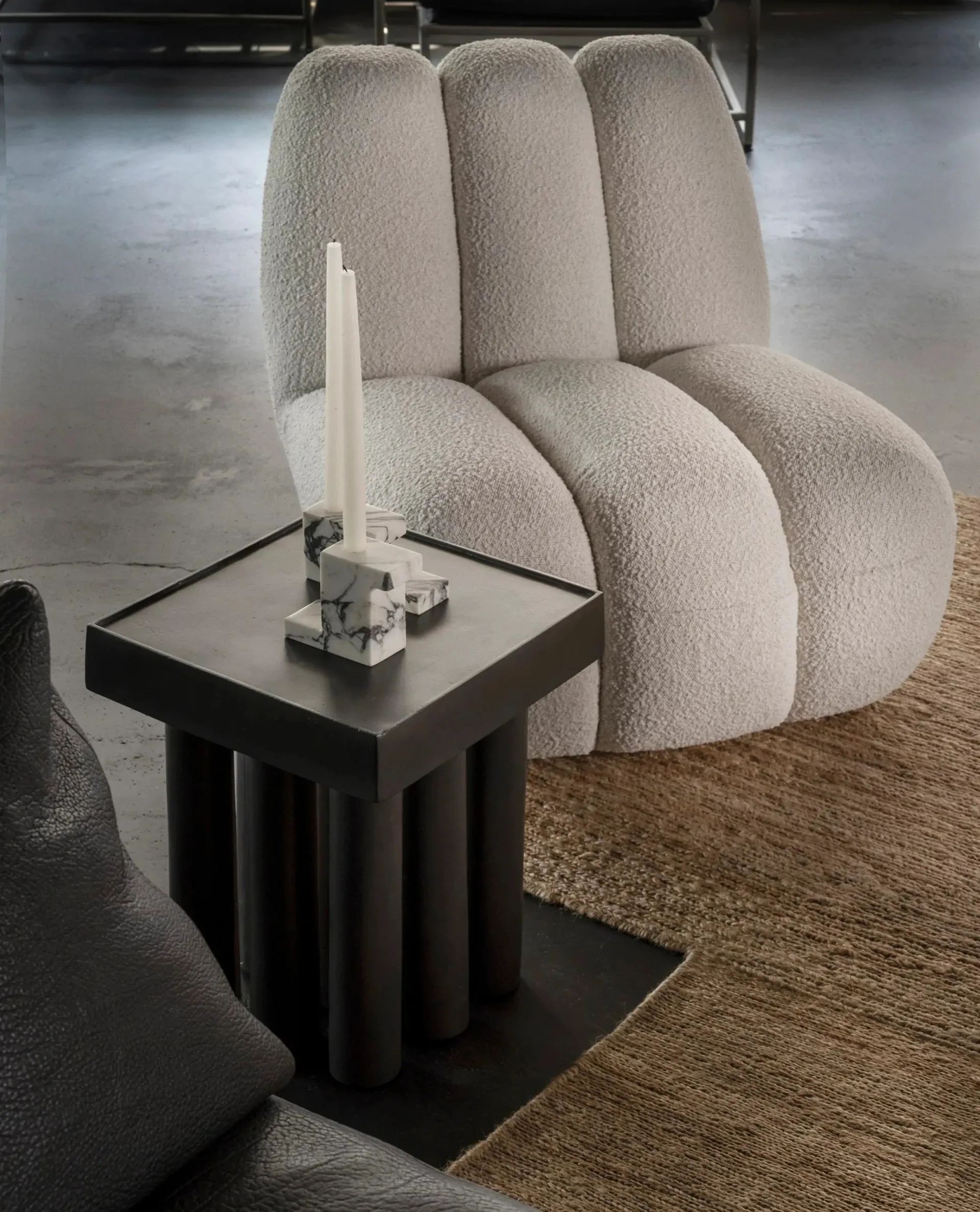 Toe loungefåtölj bouclé, Off-white 101 Copenhagen