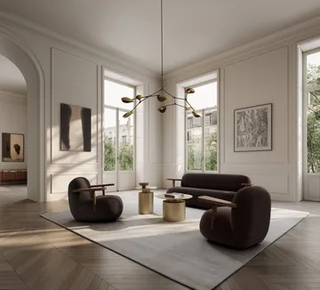 Toe Sofa - Classic brown oak-dark brown - 101 Copenhagen