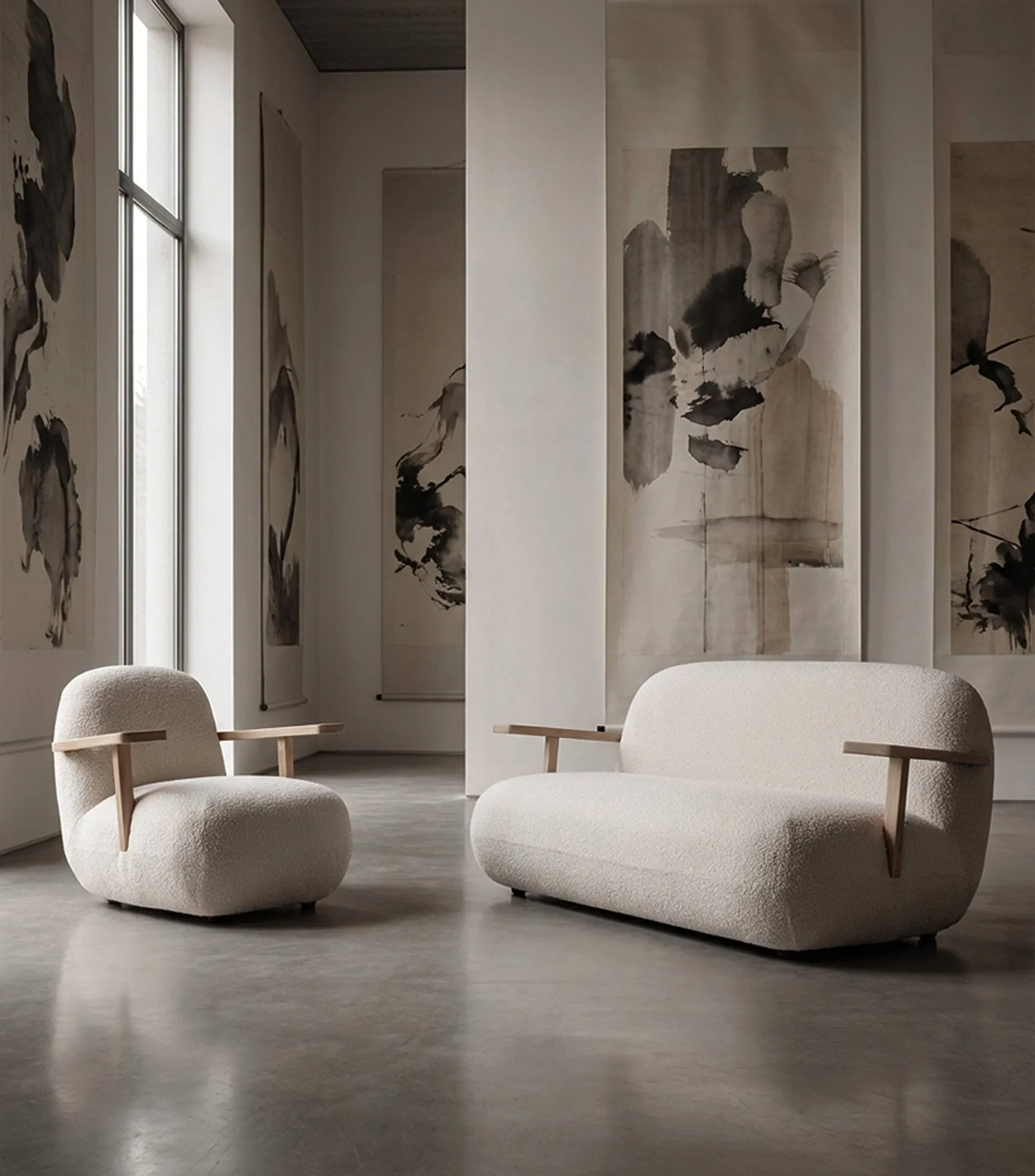 Toe Sofa, Natural oak-off white 101 Copenhagen