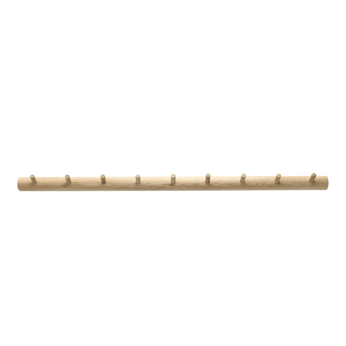 1898 Allsarp knopplist 9 knoppar Ek | Skandinavisk Design | Krokar & Hängare | Beige