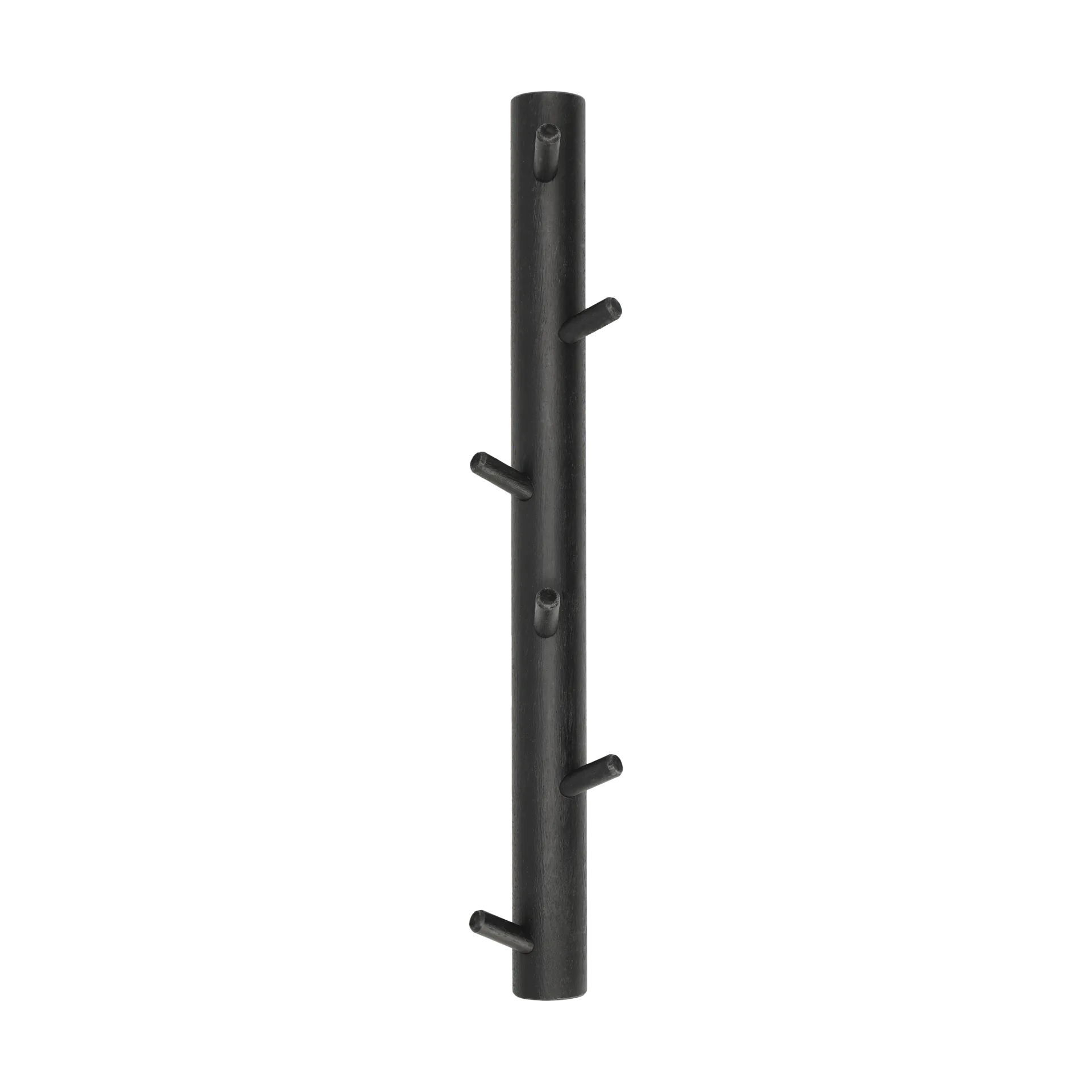 Allsarp vertikal knopplist 6 krokar, Svartmålad björk 1898