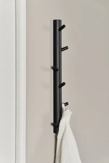 Allsarp vertikal knopplist 6 krokar - Svartmålad björk - 1898