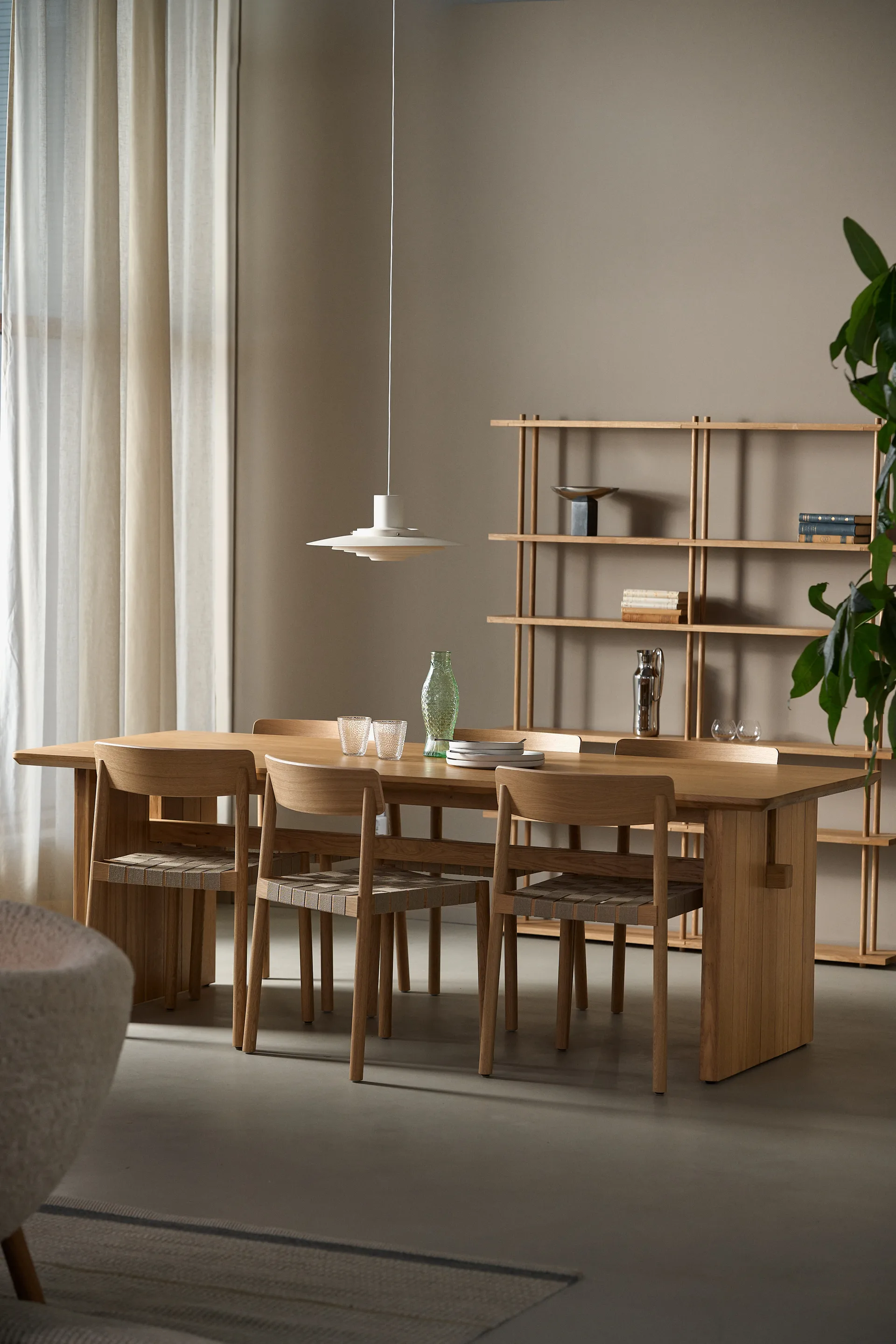 Berghem matbord 90x220 cm, Laqurered oak 1898