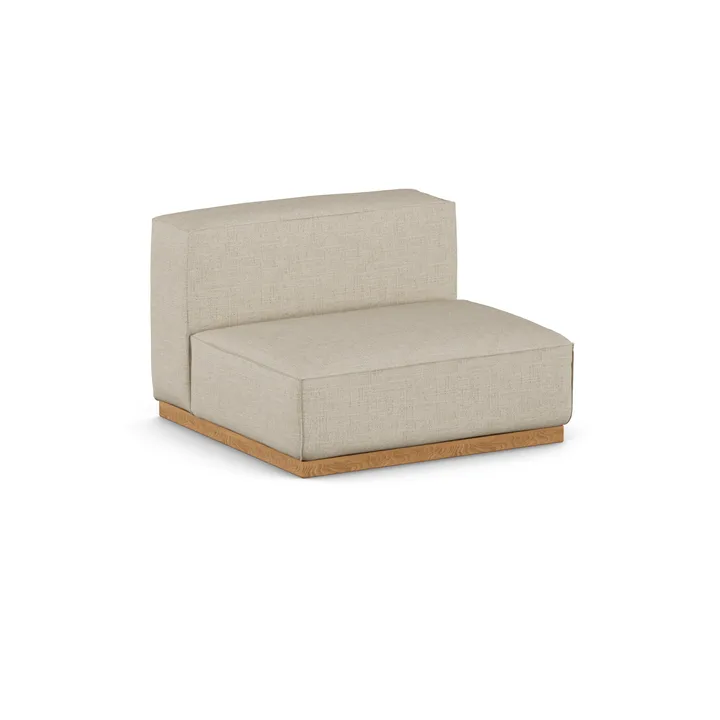 Bergsdal 1,5-sits fåtölj - Bern Beige 0341-ekbetsad ask, 1,5-sits - 1898