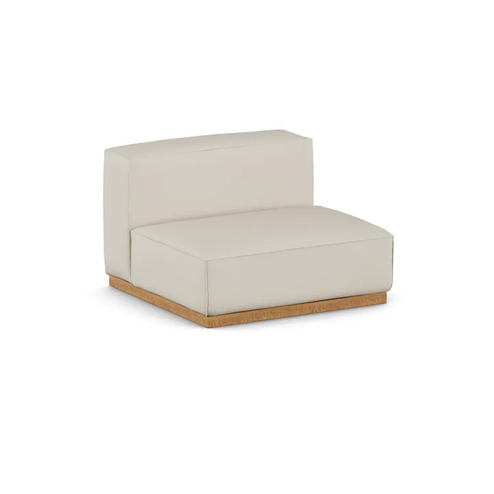 Bergsdal 1,5-sits fåtölj - Jump Beige 1956-ekbetsad ask, 1,5-sits - 1898