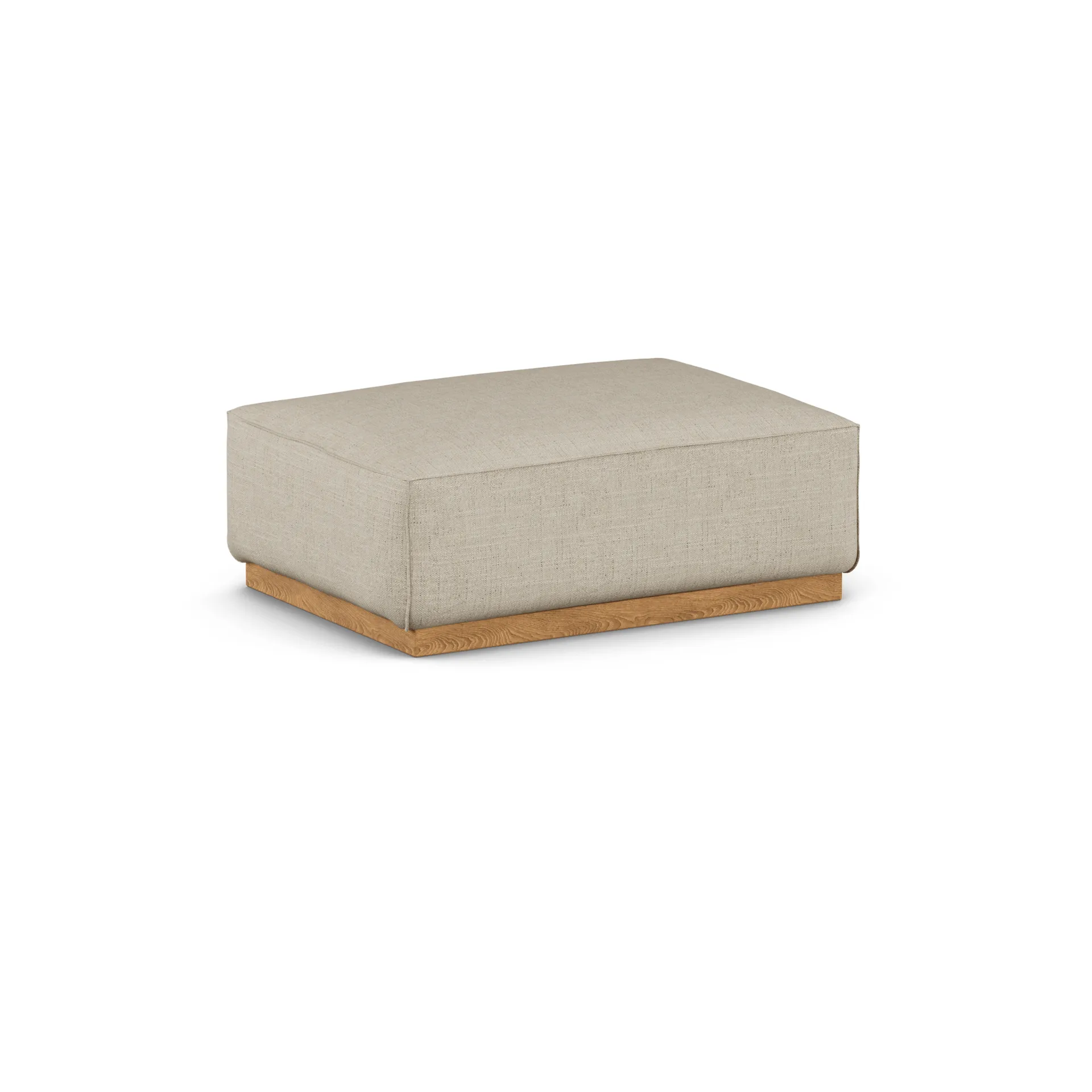 Bergsdal fotpall, Bern Beige 0341-ekbetsad ask 1898
