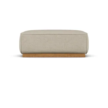 Bergsdal fotpall - Bern Beige 0341-ekbetsad ask - 1898