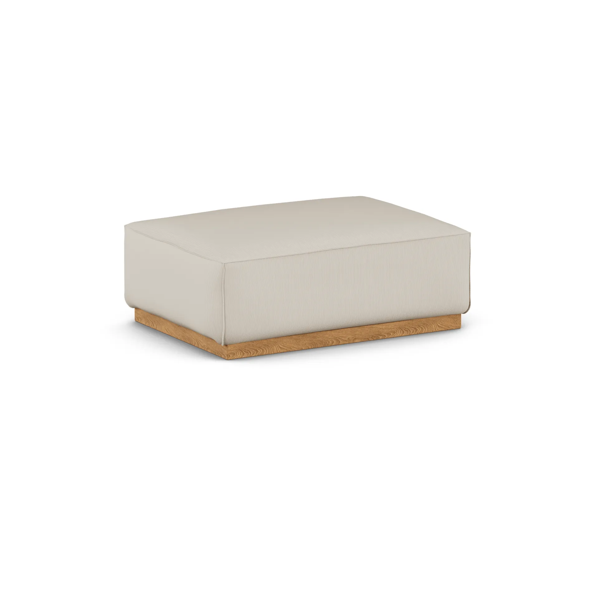 Bergsdal fotpall, Jump Beige 1956-ekbetsad ask 1898