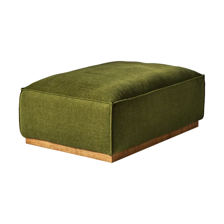 Bergsdal fotpall - Luiza Green 3975-ekbetsad ask - 1898