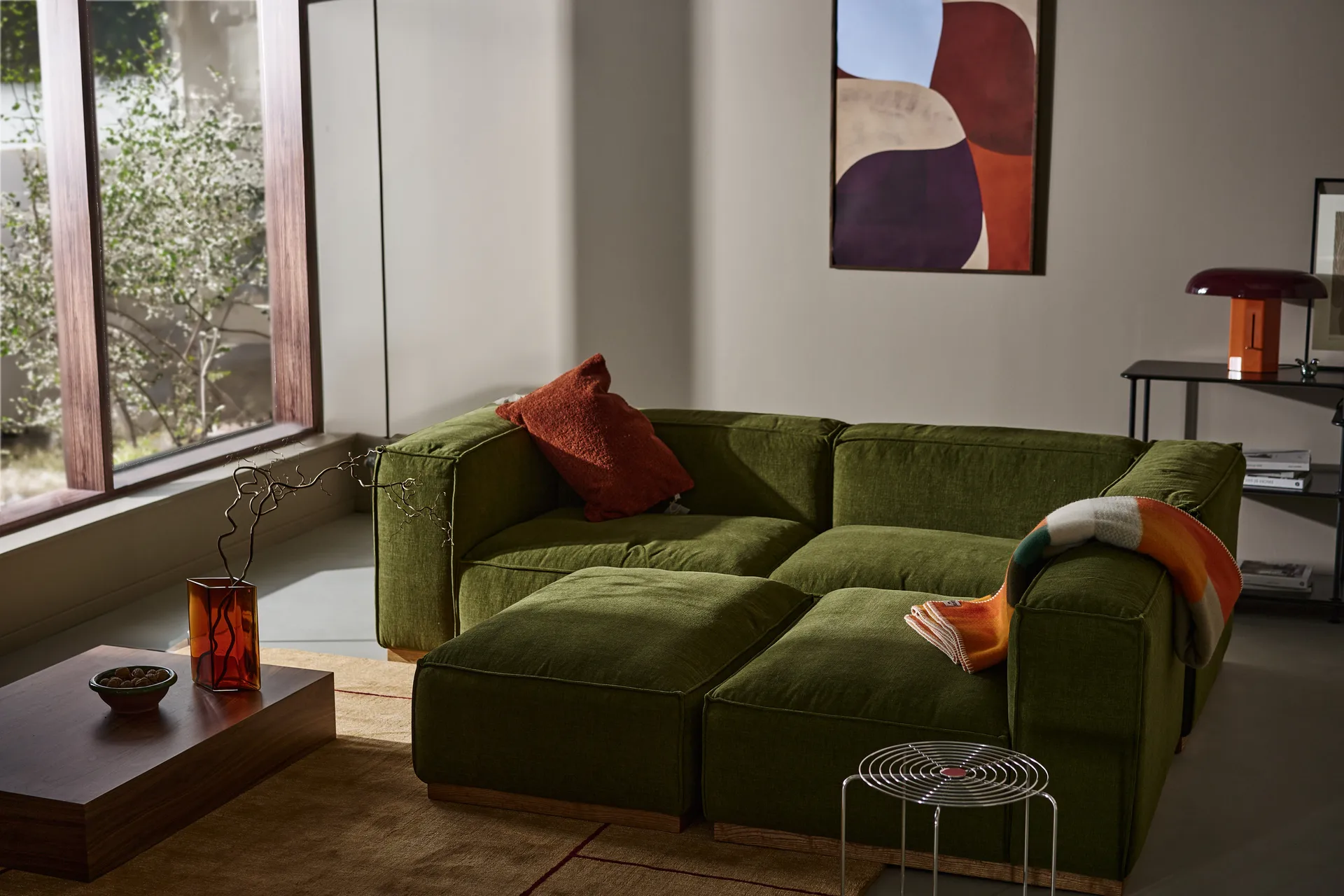 Bergsdal fotpall, Luiza Green 3975-ekbetsad ask 1898