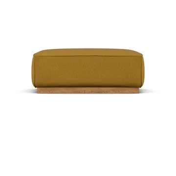 Bergsdal fotpall - Luiza Mustard 3972-ekbetsad ask - 1898