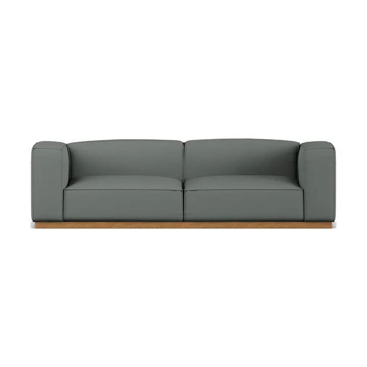 Bergsdal soffa - Caleido Grey 1240-ekbetsad ask, 3-sits - 1898