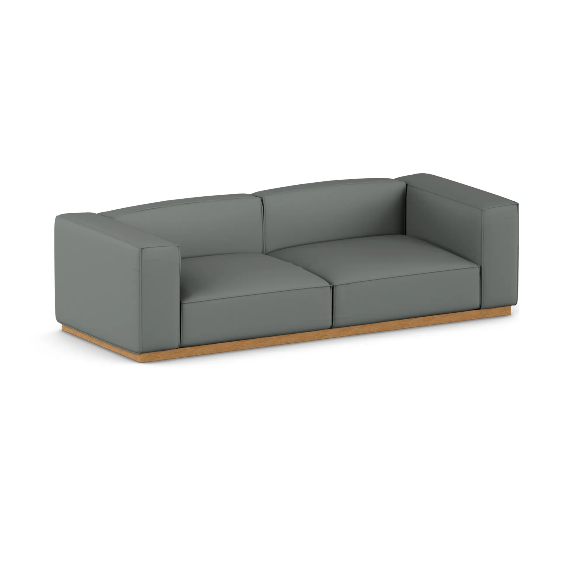 Bergsdal soffa, Caleido Grey 1240-ekbetsad ask, 3-sits 1898