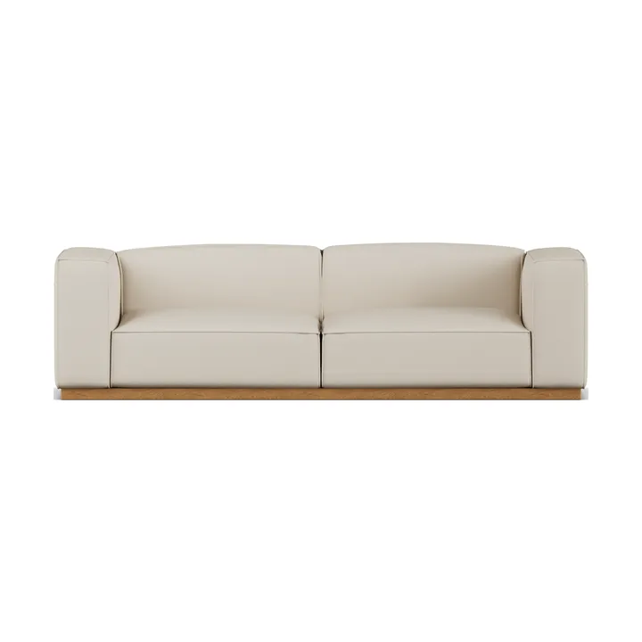Bergsdal soffa - Jump Beige 1956-ekbetsad ask, 3-sits - 1898