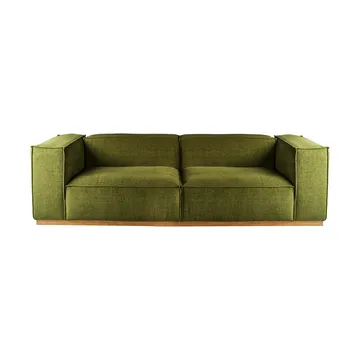 Bergsdal soffa - Luiza Green 3975-ekbetsad ask, 3-sits - 1898