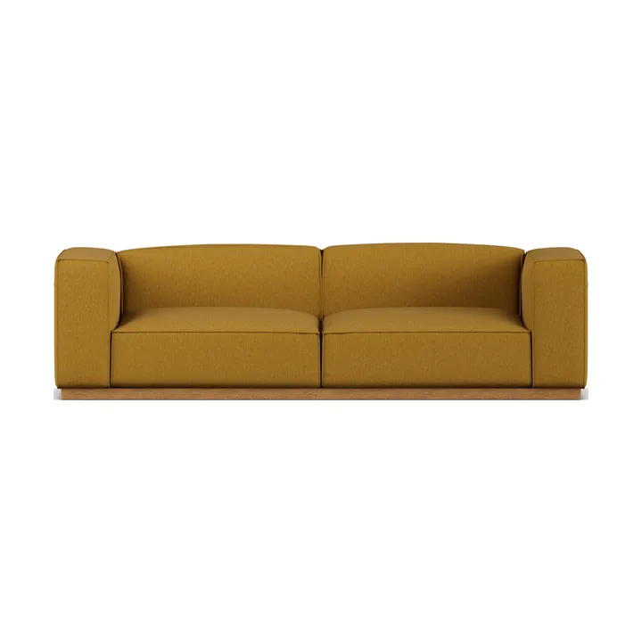 Bergsdal soffa - Luiza Mustard 3972-ekbetsad ask, 3-sits - 1898