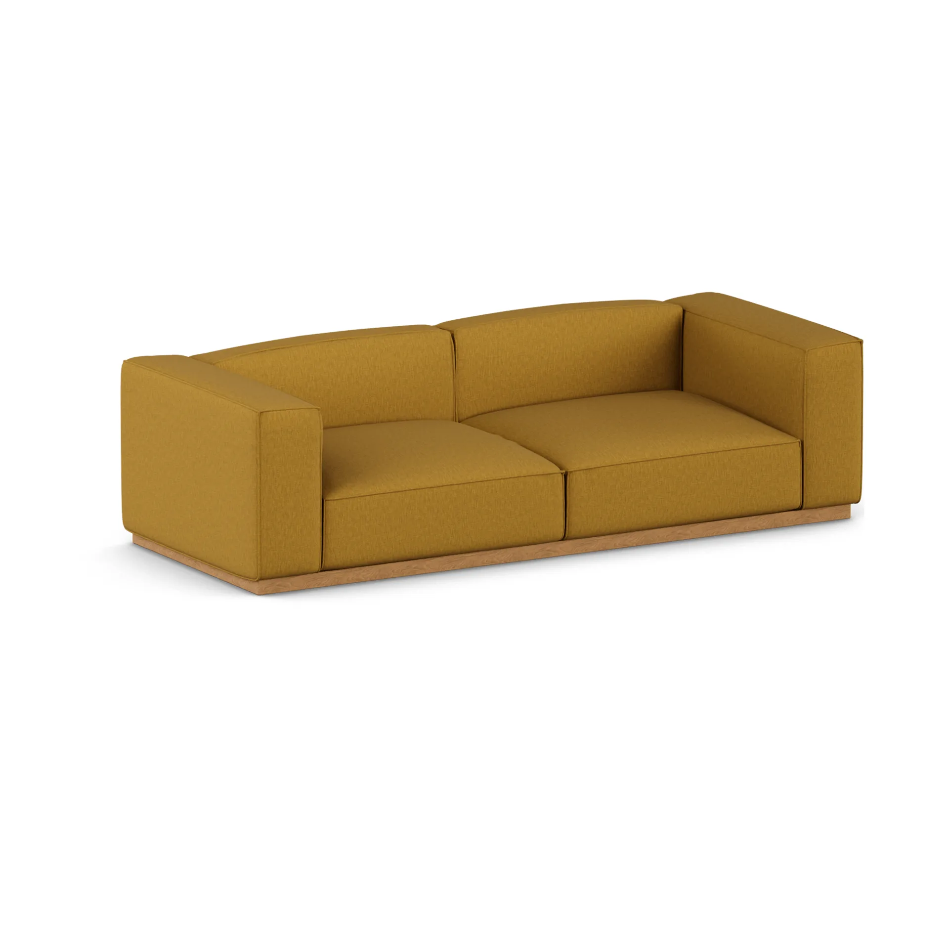 Bergsdal soffa, Luiza Mustard 3972-ekbetsad ask, 3-sits 1898