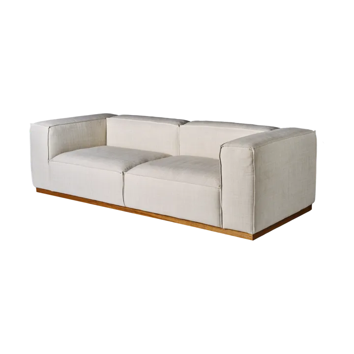 Bergsdal soffa - Oslo Nature 1540-ekbetsad ask, 3-sits - 1898