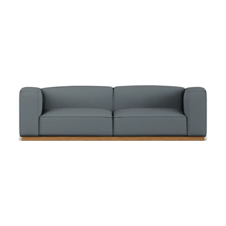 Bergsdal soffa - Same Blue 6678-ekbetsad ask, 3-sits - 1898