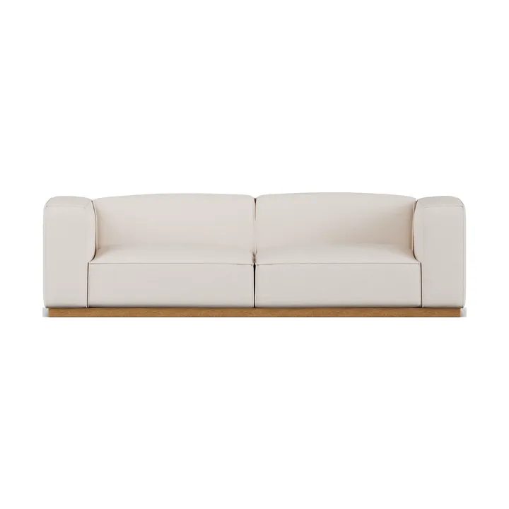 Bergsdal soffa - Same Off White 6671-ekbetsad ask, 3-sits - 1898