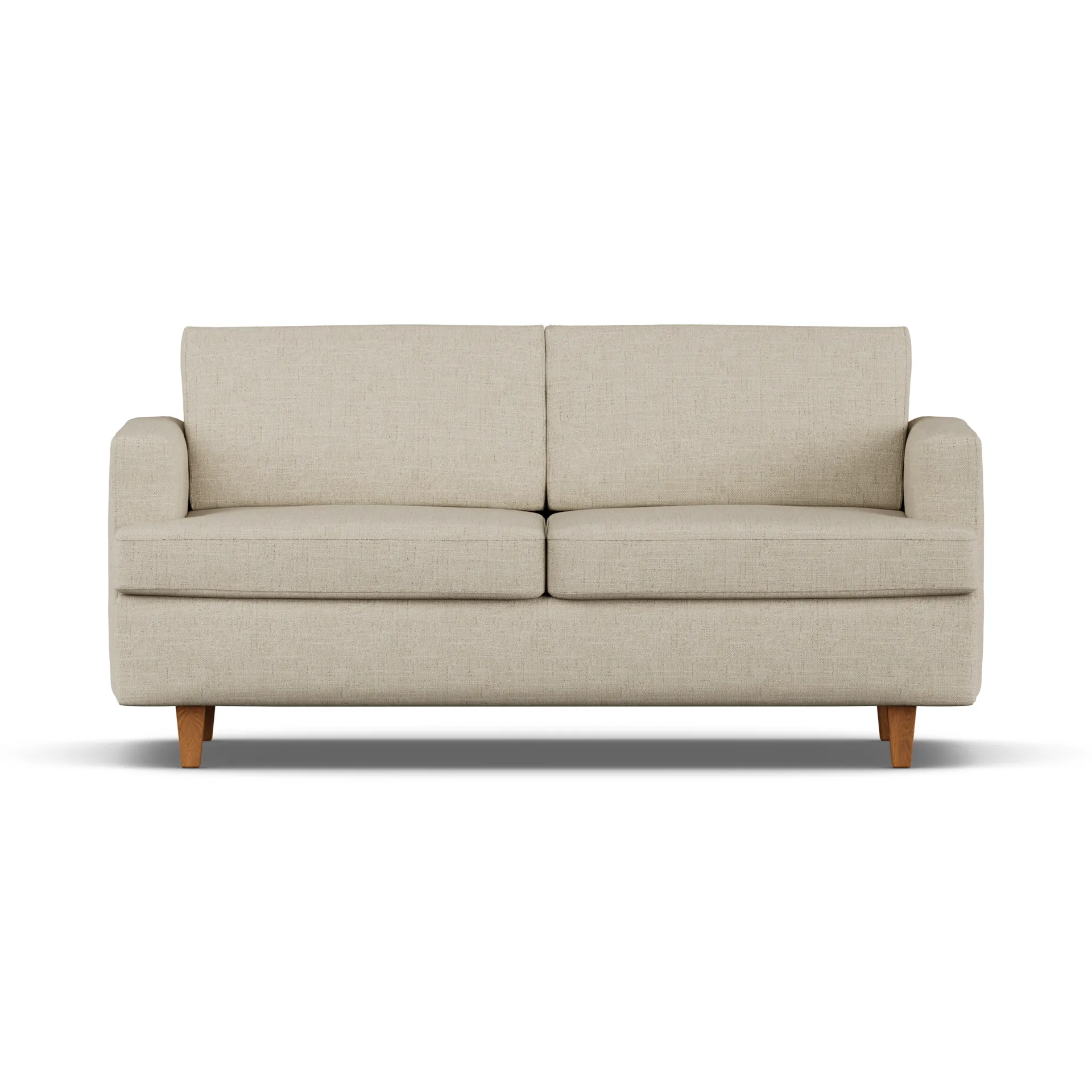 Binga 2,5-sits bäddsoffa, Bern Beige 0341-mörkbetsad ask 1898