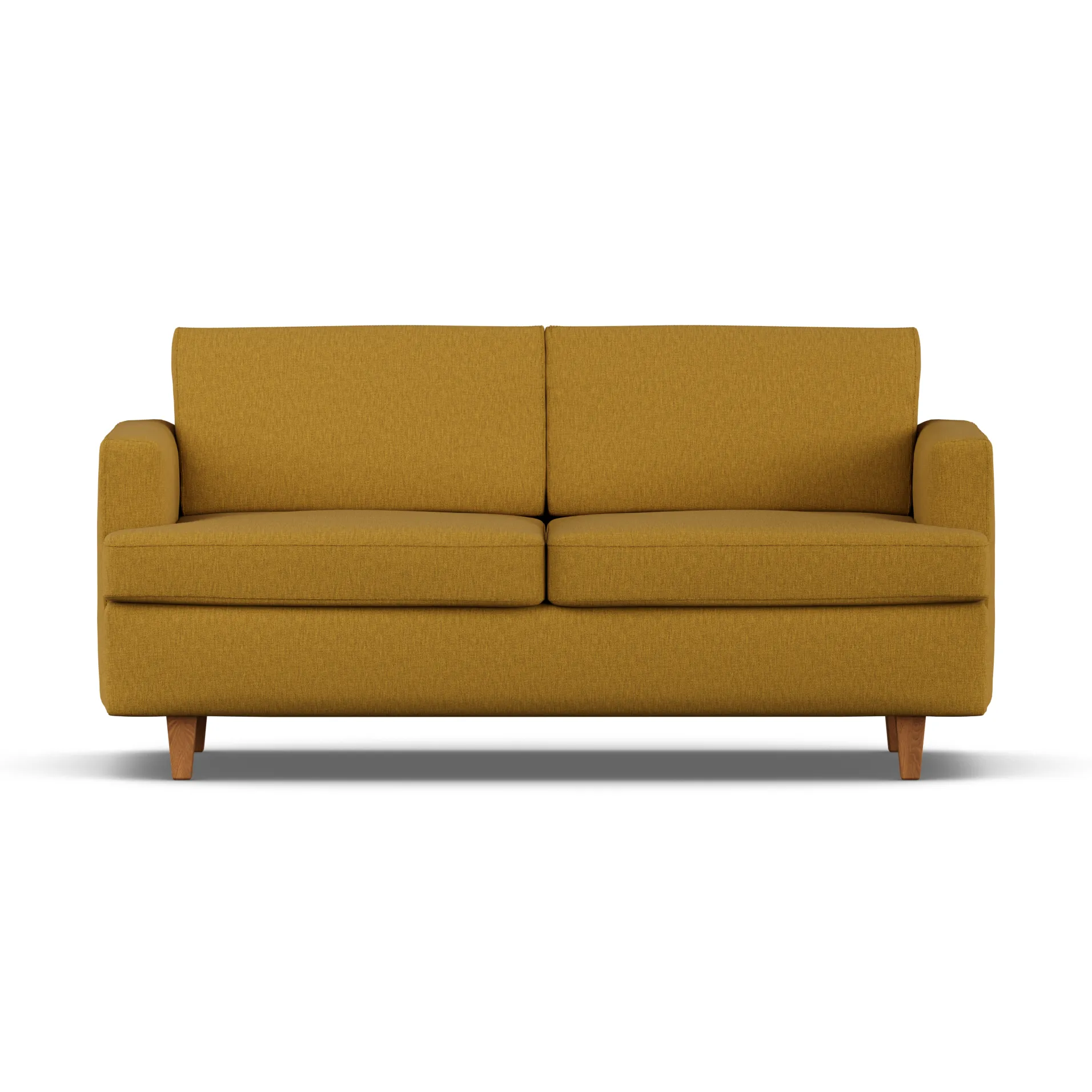 Binga 2,5-sits bäddsoffa, Luiza Mustard 3972-ekbetsad ask 1898