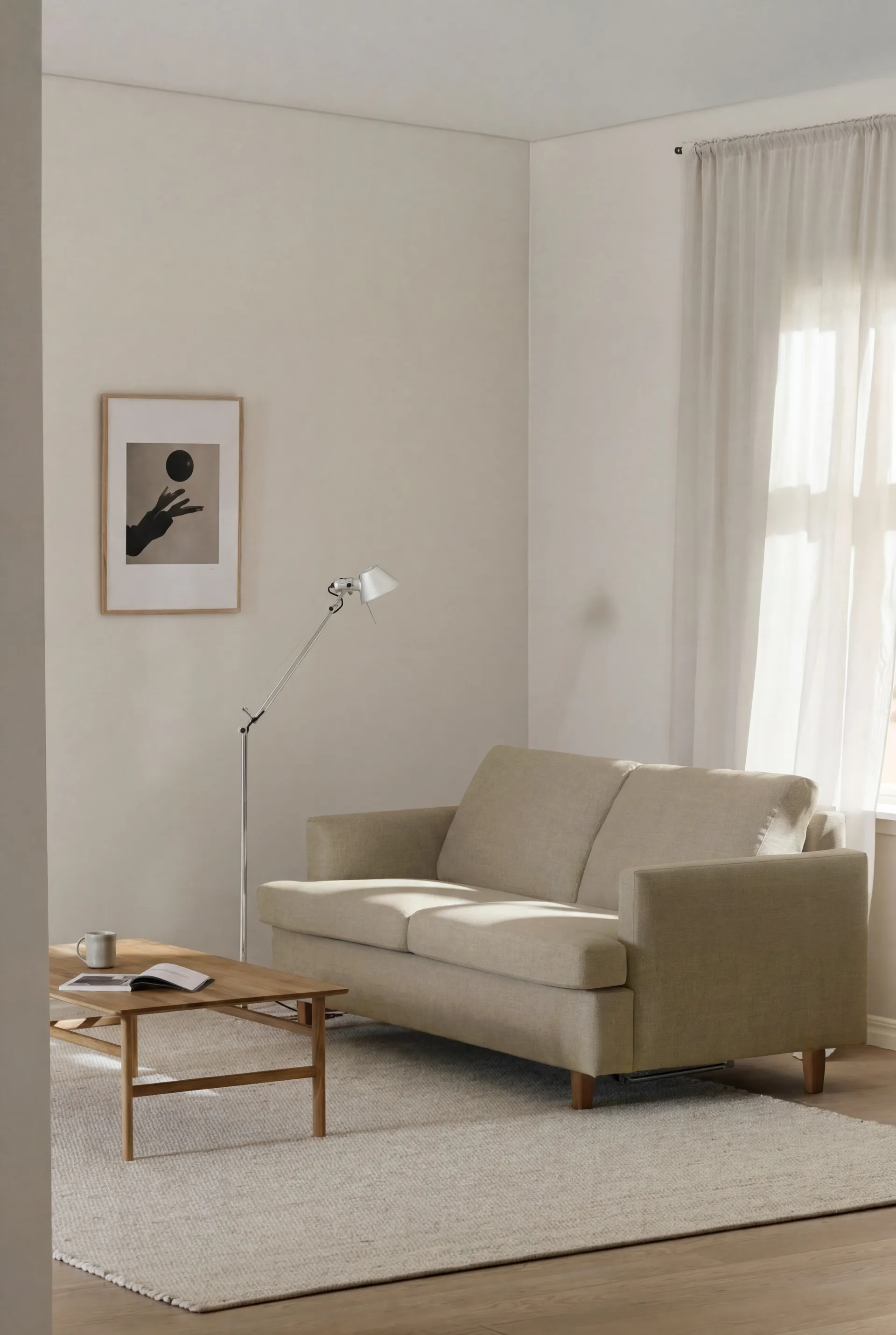 Binga 2,5-sits bäddsoffa, Same Sand 6672-ek 1898