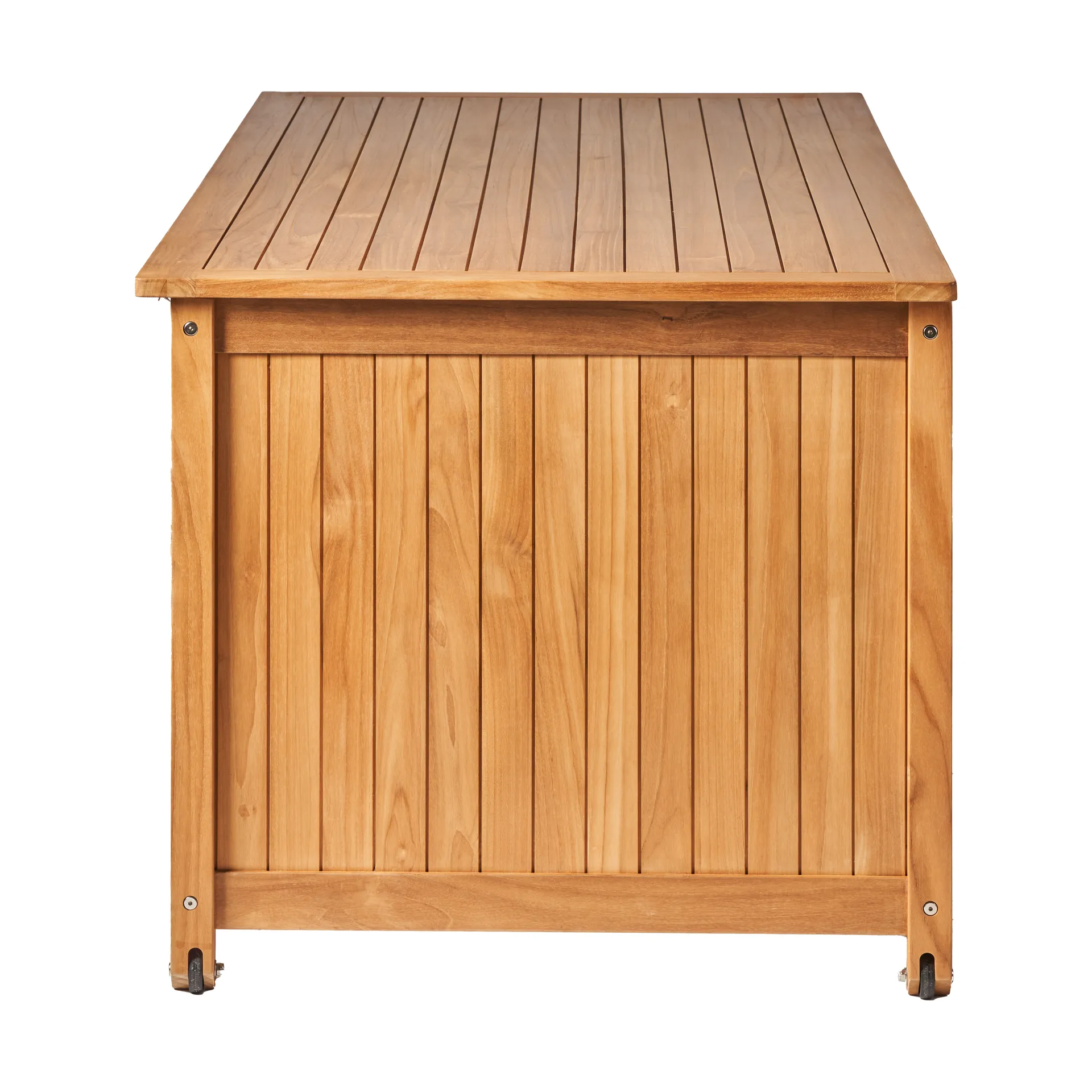 Bjärknäs dynbox med hjul L 180x85x75 cm, Teak 1898