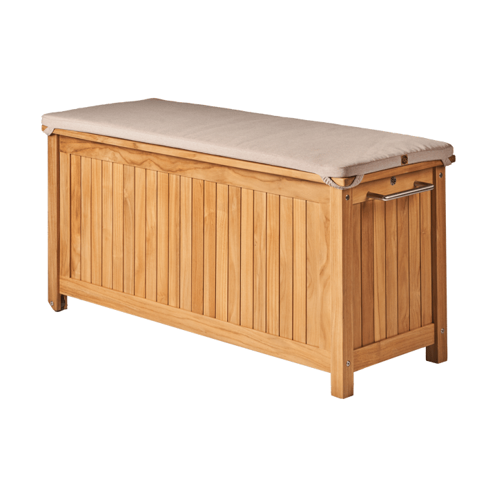 Bjärknäs dynbox med hjul S 130x50x60 cm, Teak 1898