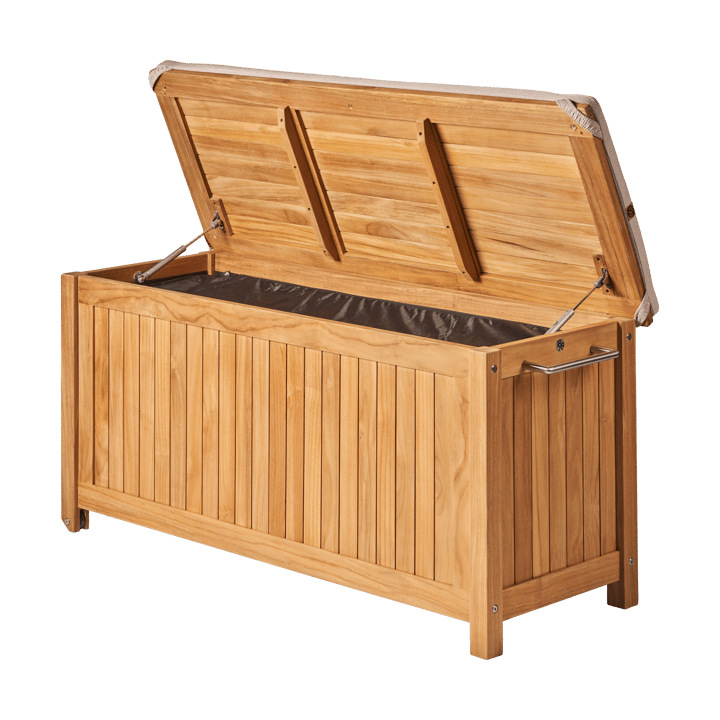 Bjärknäs dynbox med hjul S 130x50x60 cm - Teak - 1898